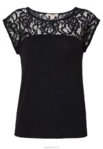 Z62T379 Women Anna Field Basic T-Shirt Black - Image 4