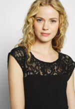 Z62T379 Women Anna Field Basic T-Shirt Black - Image 5