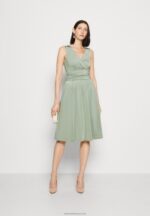 Z62T38 Women Anna Field Jersey Dress Light Green - Image 2