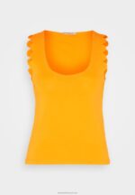 Z62T393 Women Anna Field Top Orange - Image 5