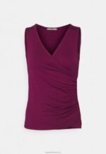 Z62T410 Women Anna Field Top Dark Red