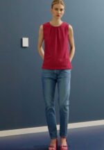 Z62T413 Women Anna Field Top Pink - Image 2