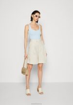 Z62T414 Women Anna Field Top Light Blue - Image 2