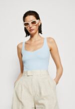 Z62T414 Women Anna Field Top Light Blue - Image 4