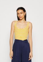 Z62T419 Women Anna Field Top White/Yellow
