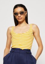 Z62T419 Women Anna Field Top White/Yellow - Image 4