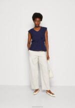 Z62T421 Women Anna Field Top Dark Blue - Image 2