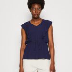 Z62T421 Women Anna Field Top Dark Blue
