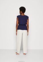 Z62T421 Women Anna Field Top Dark Blue - Image 3