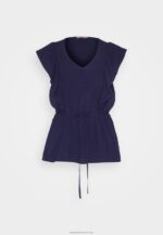 Z62T421 Women Anna Field Top Dark Blue - Image 5