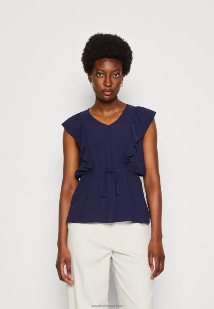 Z62T421 Women Anna Field Top Dark Blue