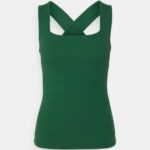 Z62T425 Women Anna Field Top Dark Green