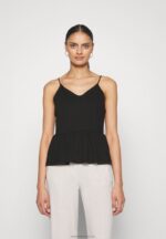 Z62T427 Women Anna Field 2 Pack Top Black/White - Image 2