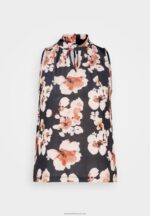 Z62T428 Women Anna Field Top Black/Pink - Image 5