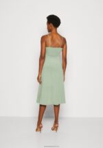 Z62T42 Women Anna Field Jersey Dress Green - Image 3