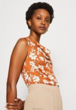 Z62T435 Women Anna Field Top Brown/White - Image 4