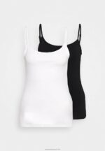 Z62T438 Women Anna Field 2 Pack Top White/Black - Image 5