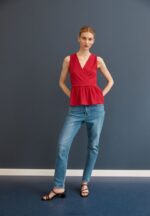 Z62T446 Women Anna Field Top Pink - Image 3