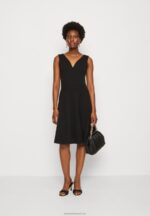 Z62T44 Women Anna Field Jersey Dress Black - Image 2