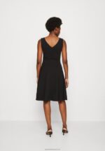 Z62T44 Women Anna Field Jersey Dress Black - Image 3