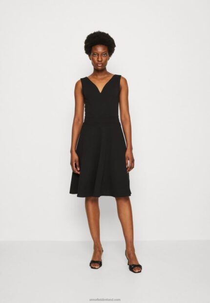 Z62T44 Women Anna Field Jersey Dress Black