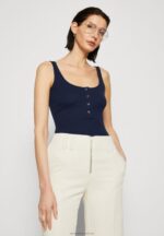 Z62T451 Women Anna Field Top Dark Blue - Image 4