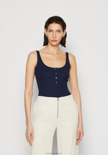 Z62T451 Women Anna Field Top Dark Blue