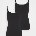 Z62T452 Women Anna Field 2 Pack Top Black