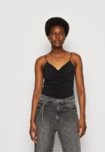 Z62T454 Women Anna Field Top Black/Orange - Image 4