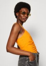 Z62T454 Women Anna Field Top Black/Orange - Image 5