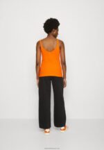 Z62T455 Women Anna Field Top Orange - Image 3