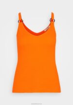 Z62T455 Women Anna Field Top Orange - Image 5
