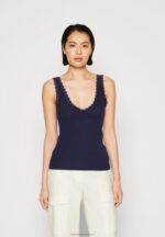 Z62T456 Women Anna Field Top Dark Blue