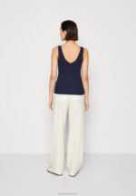 Z62T456 Women Anna Field Top Dark Blue - Image 3