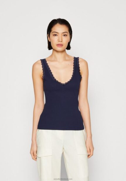 Z62T456 Women Anna Field Top Dark Blue