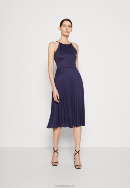 Z62T45 Women Anna Field Cocktail Dress Party Dress Dark Blue