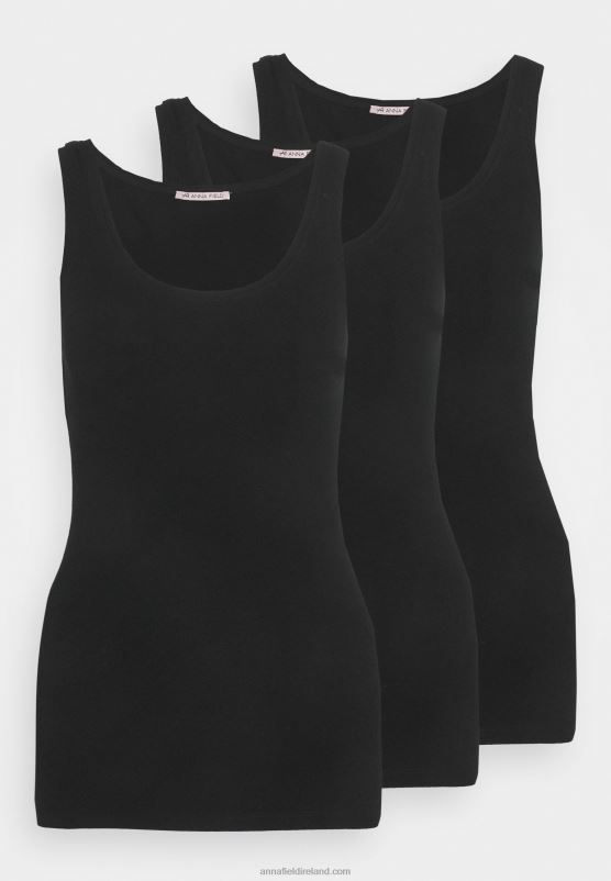 Z62T468 Women Anna Field Basic Tank 3Er Pack Top Black/Black/Black - Image 1