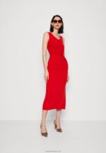 Z62T46 Women Anna Field Jersey Dress Red - Image 2
