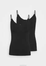 Z62T471 Women Anna Field 2 Pack Top Black/Black - Image 5