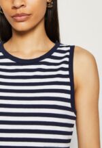 Z62T476 Women Anna Field Top Dark Blue/White - Image 6