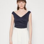 Z62T478 Women Anna Field Top Dark Blue