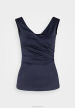 Z62T478 Women Anna Field Top Dark Blue - Image 5