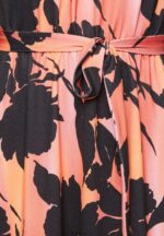 Z62T47 Women Anna Field Jersey Dress Black/Orange - Image 6