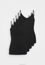 Z62T485 Women Anna Field 5 Pack Top Black - Image 7