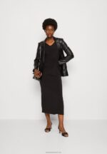 Z62T48 Women Anna Field Jersey Dress Black - Image 2