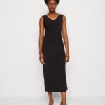 Z62T48 Women Anna Field Jersey Dress Black