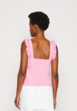 Z62T495 Women Anna Field Top Pink - Image 3