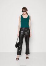 Z62T499 Women Anna Field Top Dark Green - Image 2