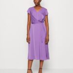Z62T49 Women Anna Field Cocktail Dress Party Dress Purple