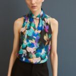 Z62T505 Women Anna Field Top Nblue/Purple